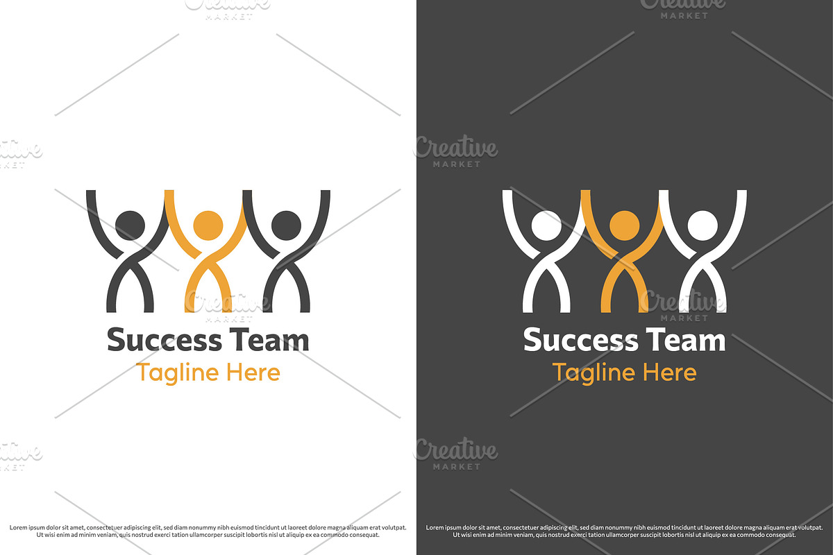 Success Team People Logo Design Icon, a Branding & Logo Template by Morvana Crew