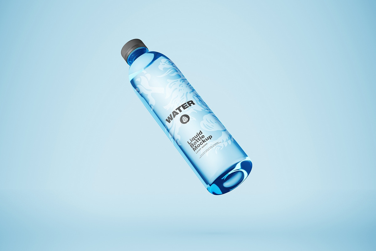 Water Bottle Mockup, an Advertising Mockup by OneVectorStock (Photo 3 of 7)