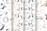 Kitchenware. Vector sketches., an Object Graphic by Canatic (Thumbnail 6 of 10)