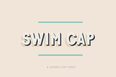 Swim Cap, a Font by Space Between
