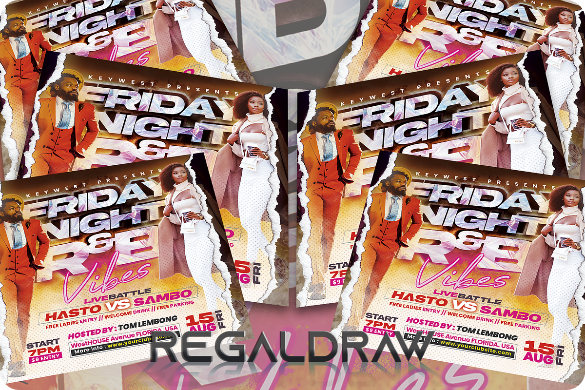 RNB Music Flyer, a Flyer Template by regalDRAW (Photo 3 of 3)