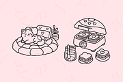 Bold & Easy Cozy Girl Coloring Book, a Decorative Illustration by Neon Studio (Thumbnail 2 of 4)