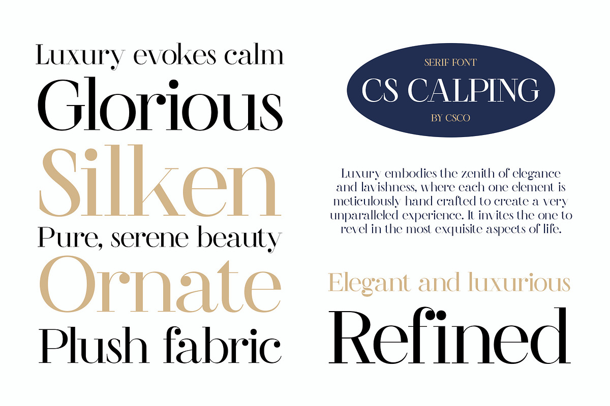 CS Calping – Classic Font, a Serif Font by Craft Supply Co. (Photo 2 of 8)