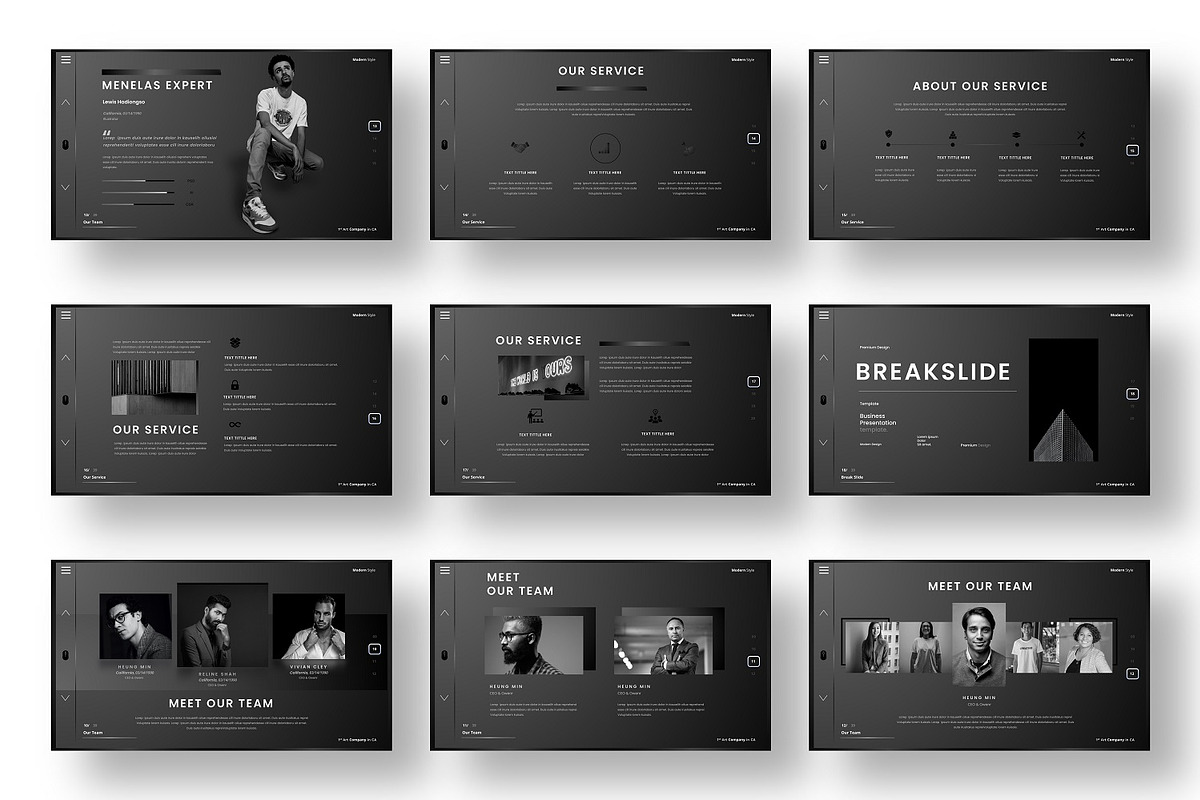 Menelas - Business Google Slide, a Presentation Template by Dens Creative Studio (Photo 3 of 6)