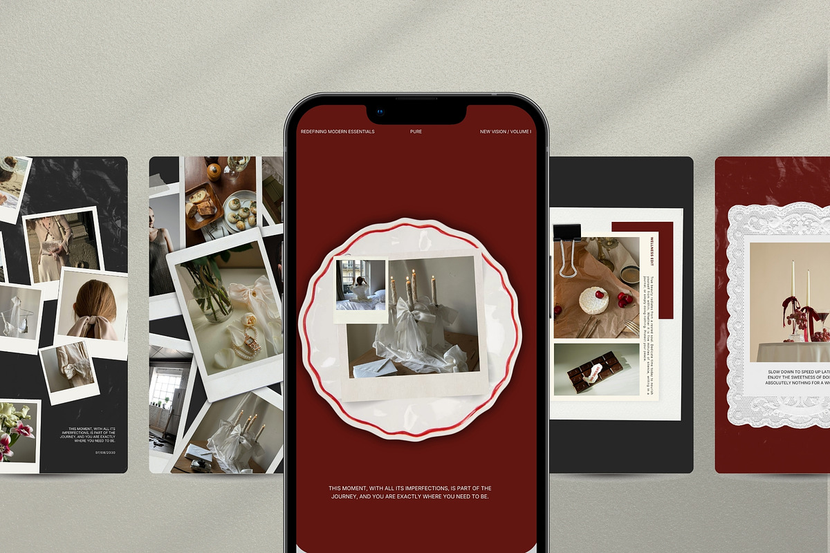 The Bordeaux Social Media Kit, a Social Media Template by Pani Temp. (Photo 8 of 12)
