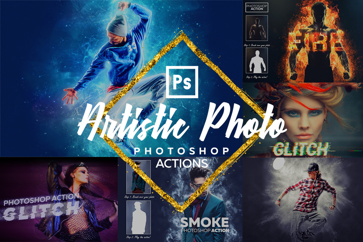 Artistic Photoshop - Actions Bundle, an Action Add-On by Willa (Photo 1 of 40)