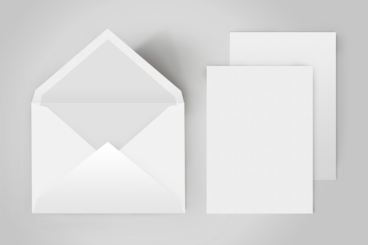 Fully layered envelope mock up, a Print Template by Marie Smth (Photo 4 of 4)