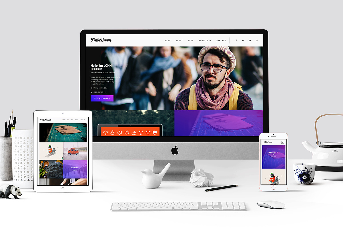 Folioboom — Creative Portfolio Theme, a WordPress Template by SnailArt