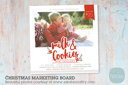 IC040 Milk and Cookies Marketing, a Flyer Template by Paper Lark