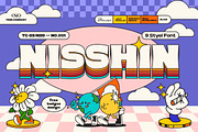 Nisshin Sans Display, a Sans Serif Font by Tegh co. (Thumbnail 1 of 10)