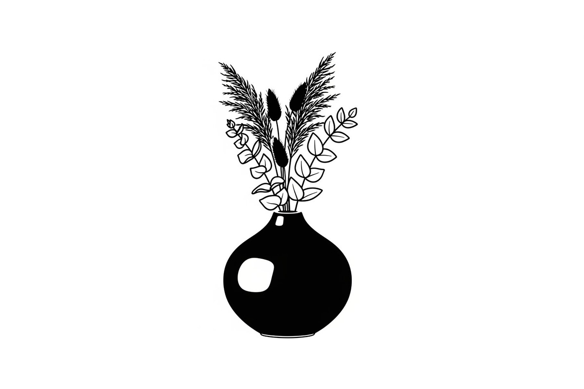 Flower Vase Silhouette Vector Bundle, an Illustration by Designs_River (Photo 2 of 51)