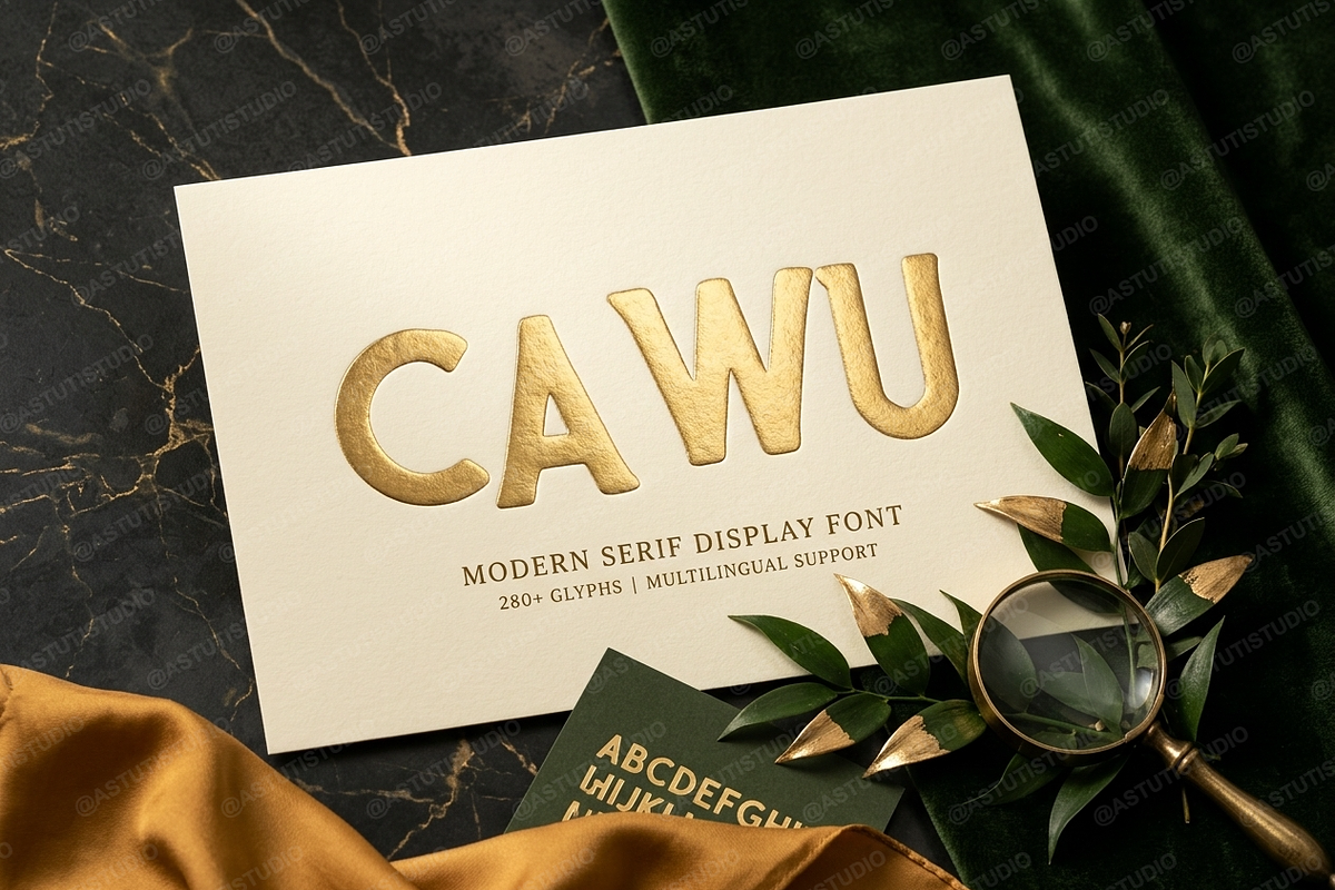Cawu - Elegant Minimalist Serif, a Serif Font by Astuti Studio (Photo 11 of 25)