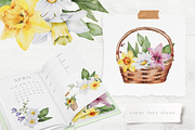 Farm Animals & Flowers Watercolour, an Animal Illustration by Busy May Studio (Thumbnail 2 of 11)