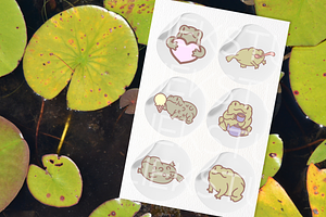 Cute Frog And Toad SVG Illustrations