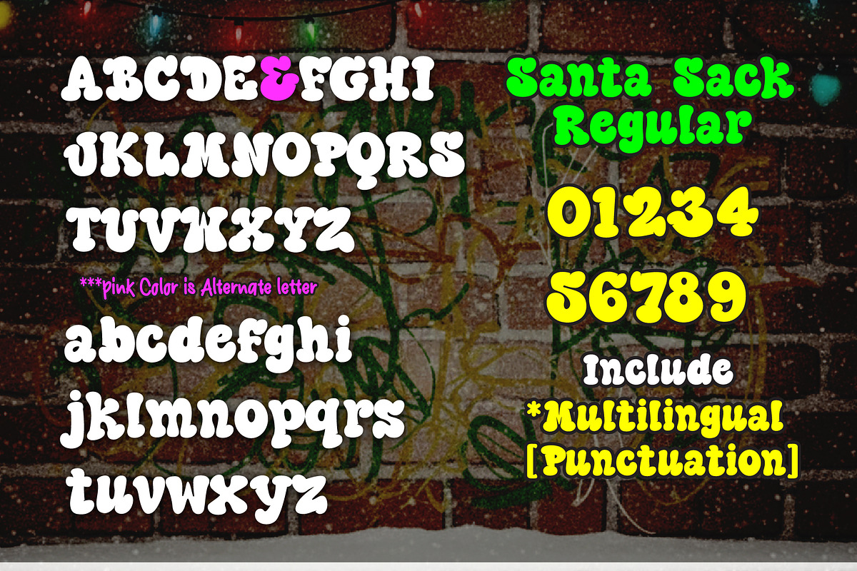 Santa Sack, a Sans Serif Font by BBtypeStudios (Photo 9 of 10)