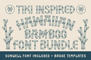 Hawaiian Bamboo Font Duo, a Sans Serif Font by NienowBrand