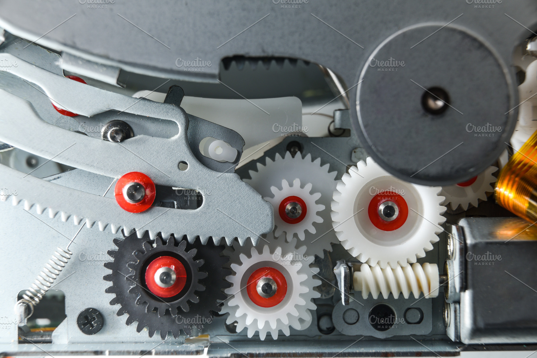 Mechanical Gear System Inside Device, a Technology Photo by Davizro's Market