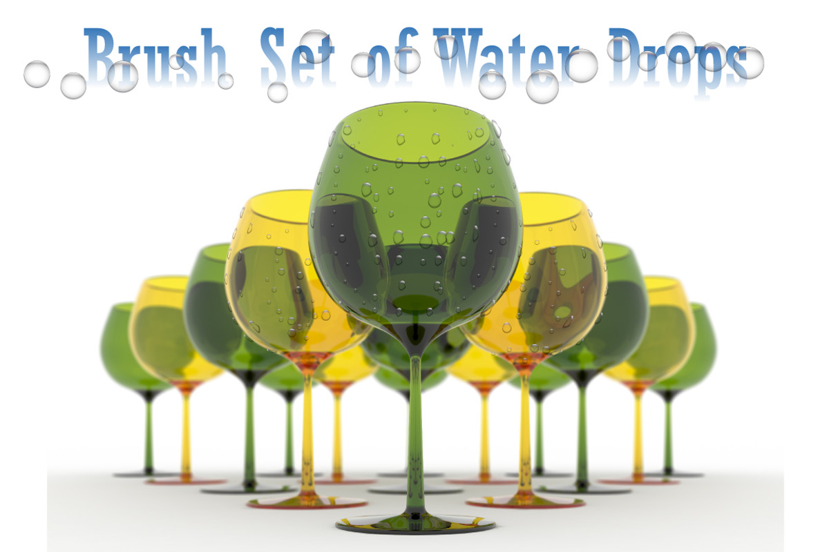 Brushes of water droplets (Ai)