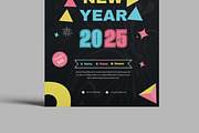 Happy New Year 2025, a Flyer Template by MightyDesign (Thumbnail 3 of 8)