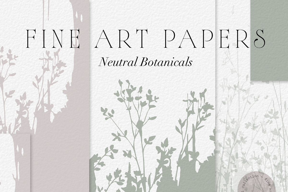 Neutral Botanical Backgrounds, a Background Graphic by Anna Sokol (Photo 1 of 10)