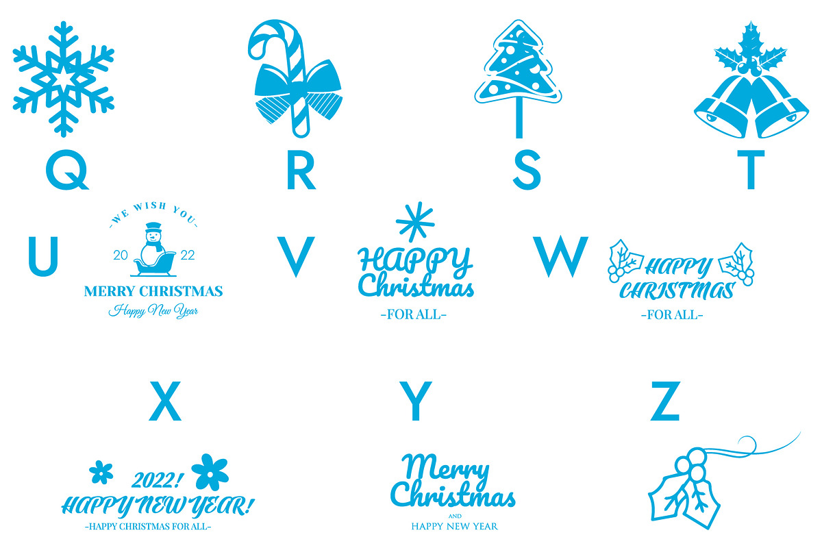 Christmas Doodle Dingbats Font, a Symbol Font by Minimalartstudio (Photo 3 of 6)