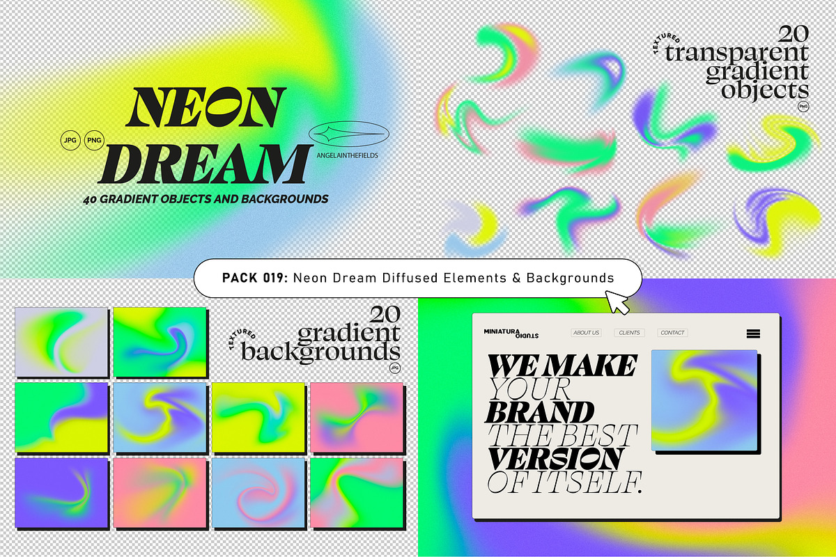 Retro Futurist Bundle 80% OFF, a Texture Graphic by angelainthefields (Photo 23 of 25)