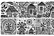 Vintage Livestock Folk Art, a Decorative Illustration by devastd (Thumbnail 17 of 28)