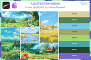 Procreate Color Swatch Bundle, a Brush Add-On by Cozy Brushery (Thumbnail 9 of 10)