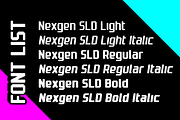 Nexgen SLD Font Family, a Sans Serif Font by Alphabet Agency (Thumbnail 2 of 7)