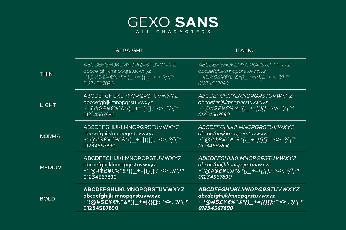 Gexo Sans - elegant font, a Sans Serif Font by Java pep (Photo 11 of 11)