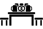 Oktoberfest Beer Table Silhouette, an Object Graphic by Gfx_Store (Thumbnail 9 of 16)