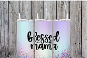 Blessed Mama 20oz Tumbler Png Bundle, an Object Illustration by MIRoots Design Studio (Thumbnail 3 of 7)