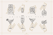 Drink Art Deco, a Decorative Illustration by Anna (Thumbnail 1 of 5)