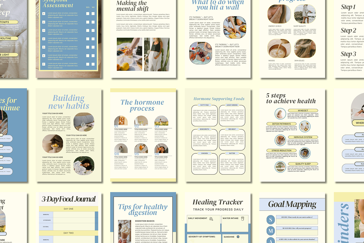 Health Coach Canva Workbook Template preview 3