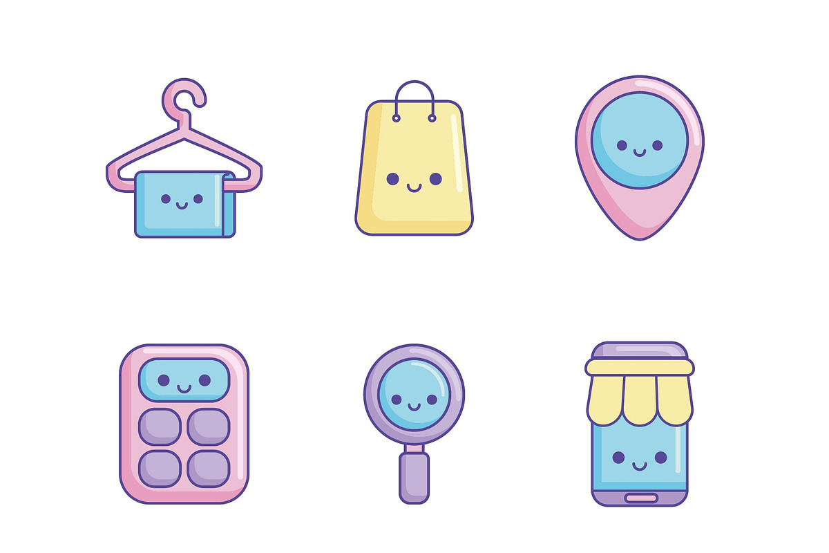 Kawaii Sale Illustration Set, a Finance Illustration by studiogstock (Photo 2 of 4)
