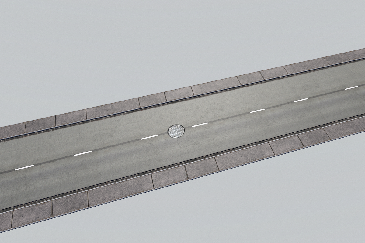 Road Modules PBR Pack, an Architecture 3D Model by Daniel Mikulik (Photo 13 of 24)