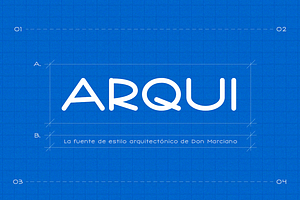 Arqui - Architect Blueprint Font