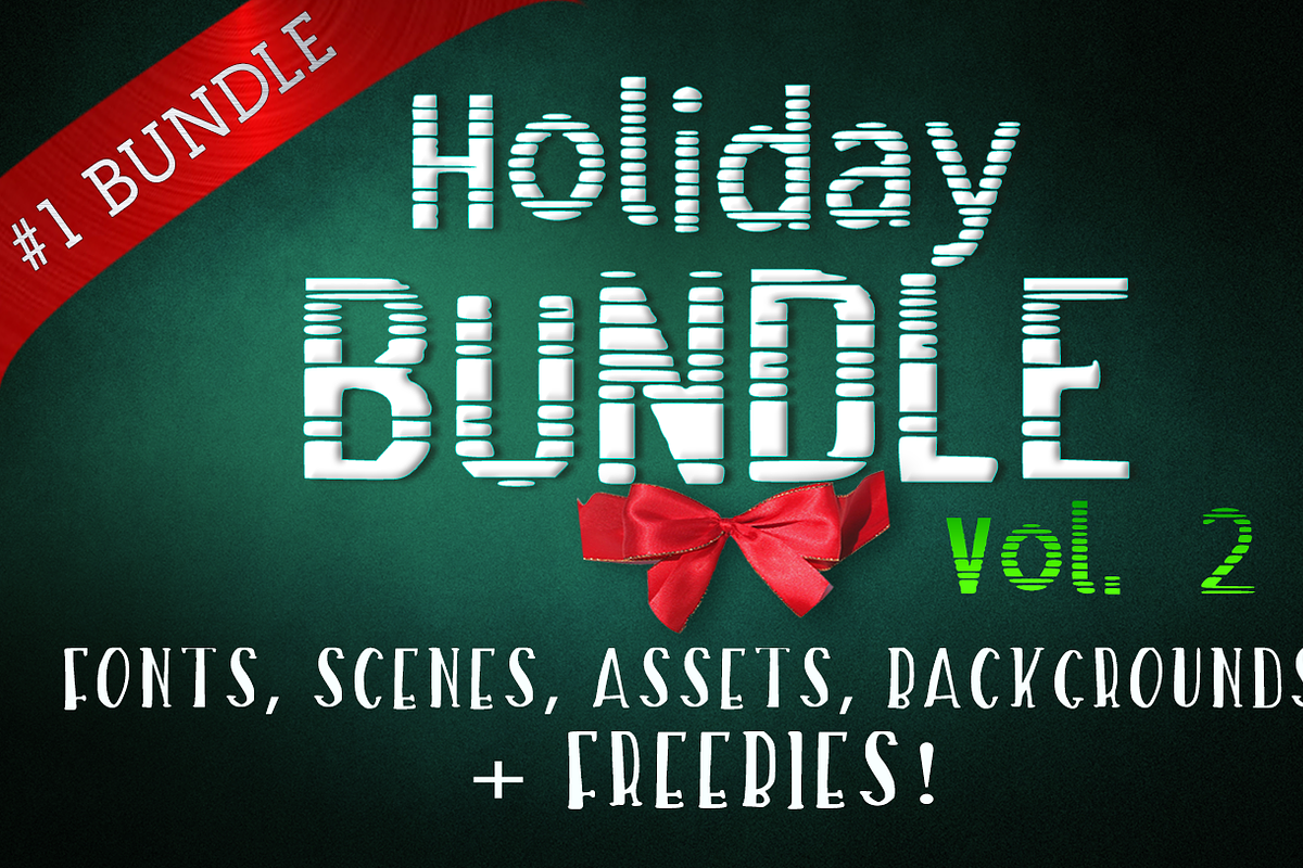 MEGA Holiday Bundle Vol 2 + Freebies, a Product Mockup by Swarovski Crystals (Photo 1 of 18)