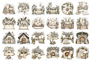 Cozy Winter Watercolor Clipart, a Seasonal Illustration by Nicolle's Colorful Art (Thumbnail 5 of 8)