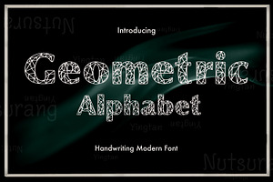 Geometric Alphabet Fonts