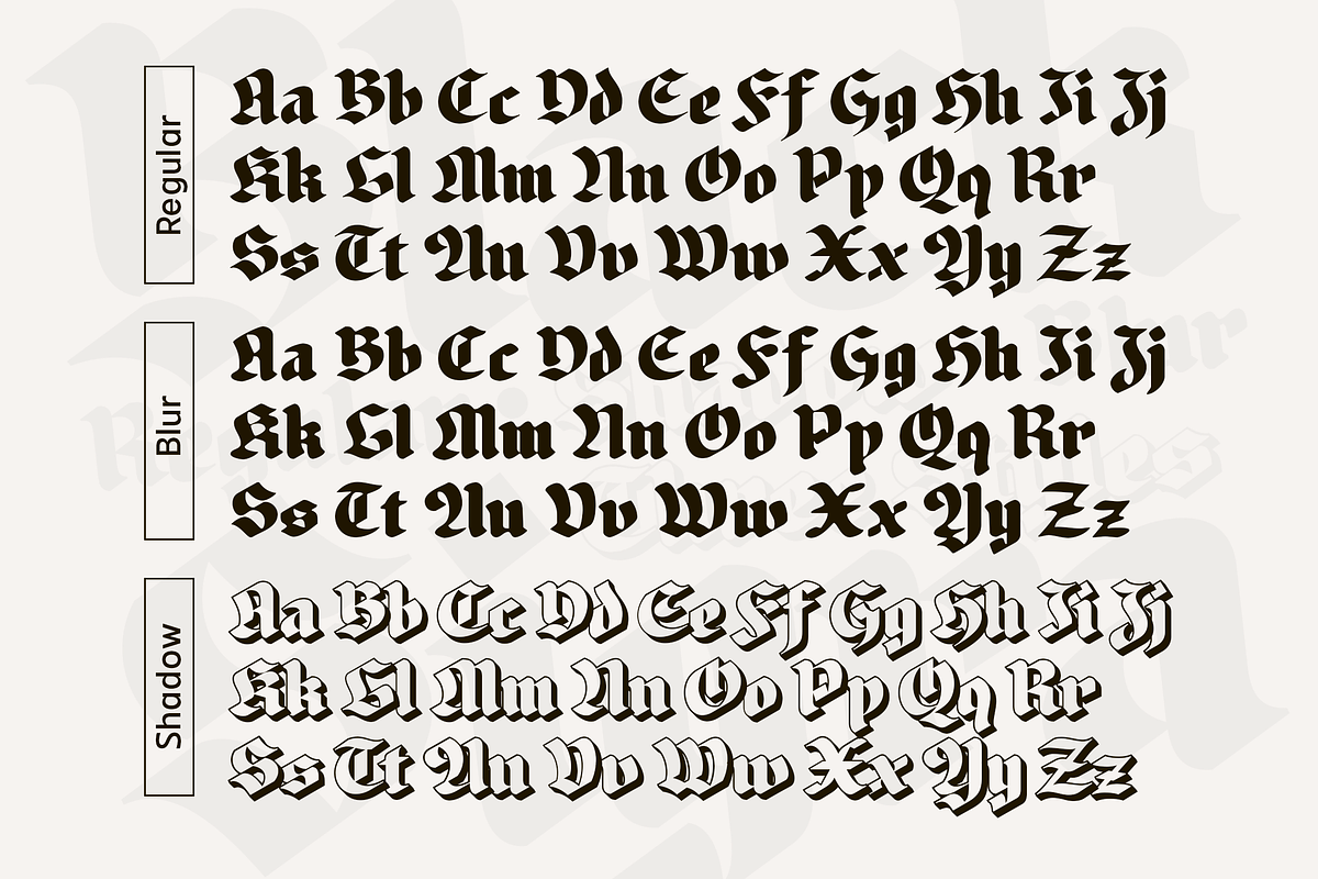 Black Sigra, a Blackletter Font by Sign Studio (Photo 4 of 10)