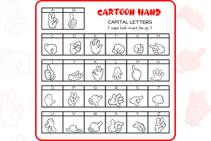 Cartoon Hand Doodles - Dingbats Font