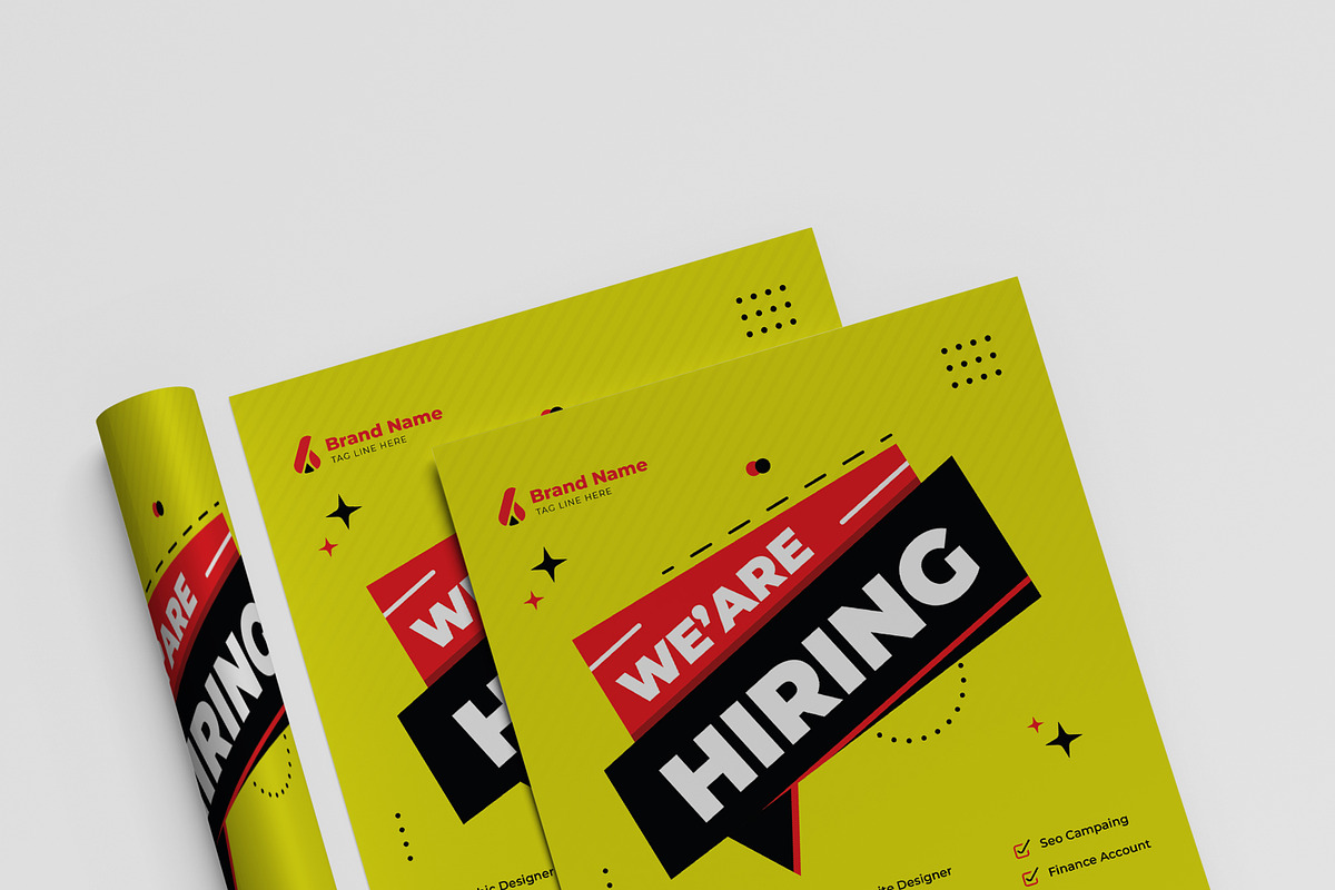 We Are Hiring Flyer Template, a Flyer Template by MightyDesign (Photo 4 of 8)
