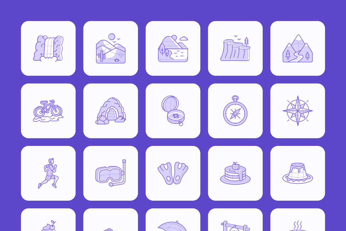 95 Travel and Leisure Icons, a Duotone Icon by Prosymbols (Photo 10 of 10)