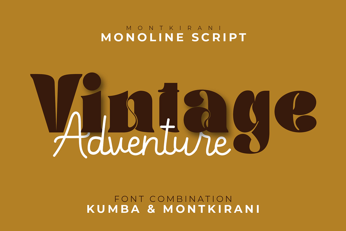 Montkirani - Monoline Script Font, a Script Font by kangfont Studio (Photo 4 of 9)