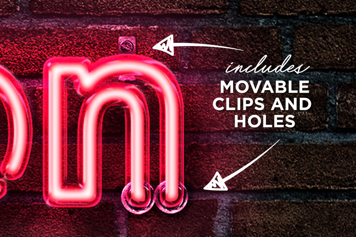 Realistic Neon Photoshop Effect, a Layer Style Add-On by Designdell (Photo 2 of 4)
