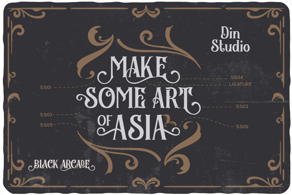 Black Arcade, a Script Font by Vintage Division (Photo 16 of 20)