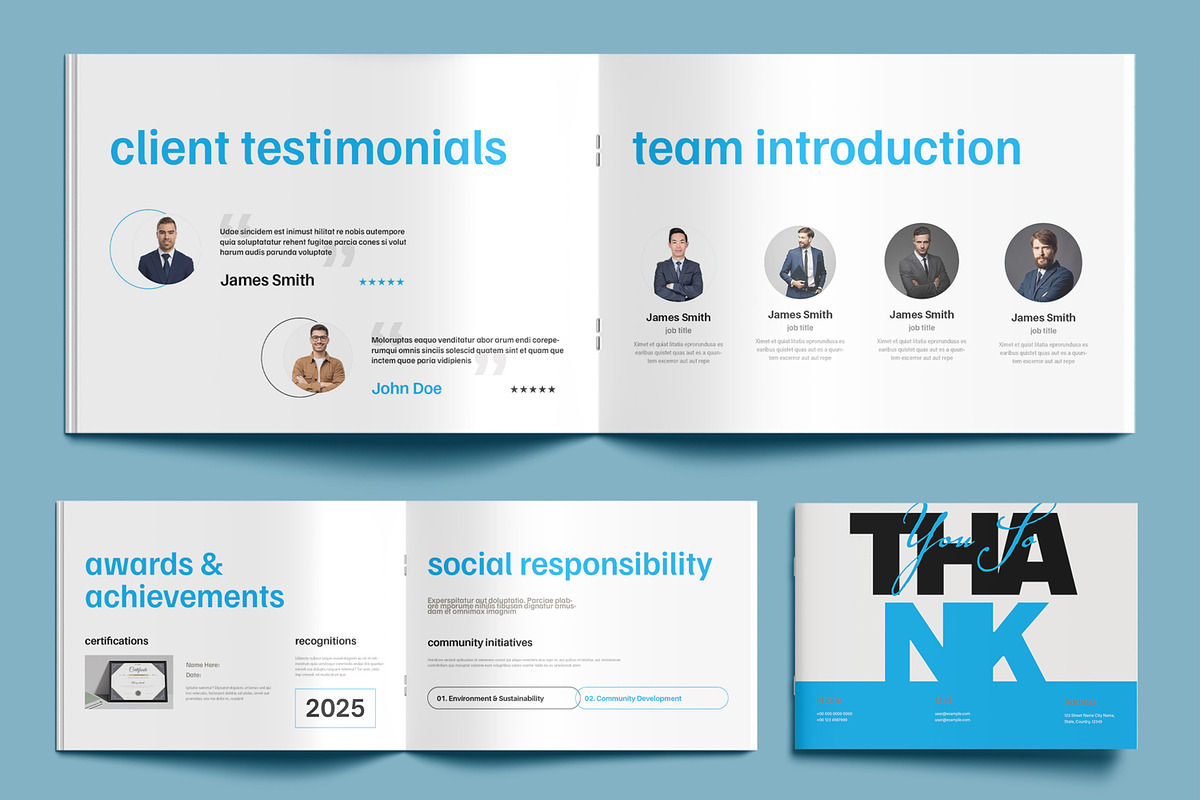 Company Profile Template, a Brochure Template by MightyDesign (Photo 6 of 9)
