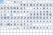 1543 German Deluxe Complete Set, a Blackletter Font by GLC Foundry (Thumbnail 3 of 7)
