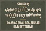Blackburn - Vintage Font, a Script Font by Alpaprana (Thumbnail 8 of 13)